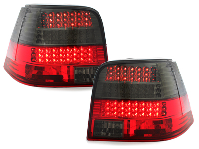LED Rückleuchten für VW Golf IV 97-04 rot-smoke + LED Blinker