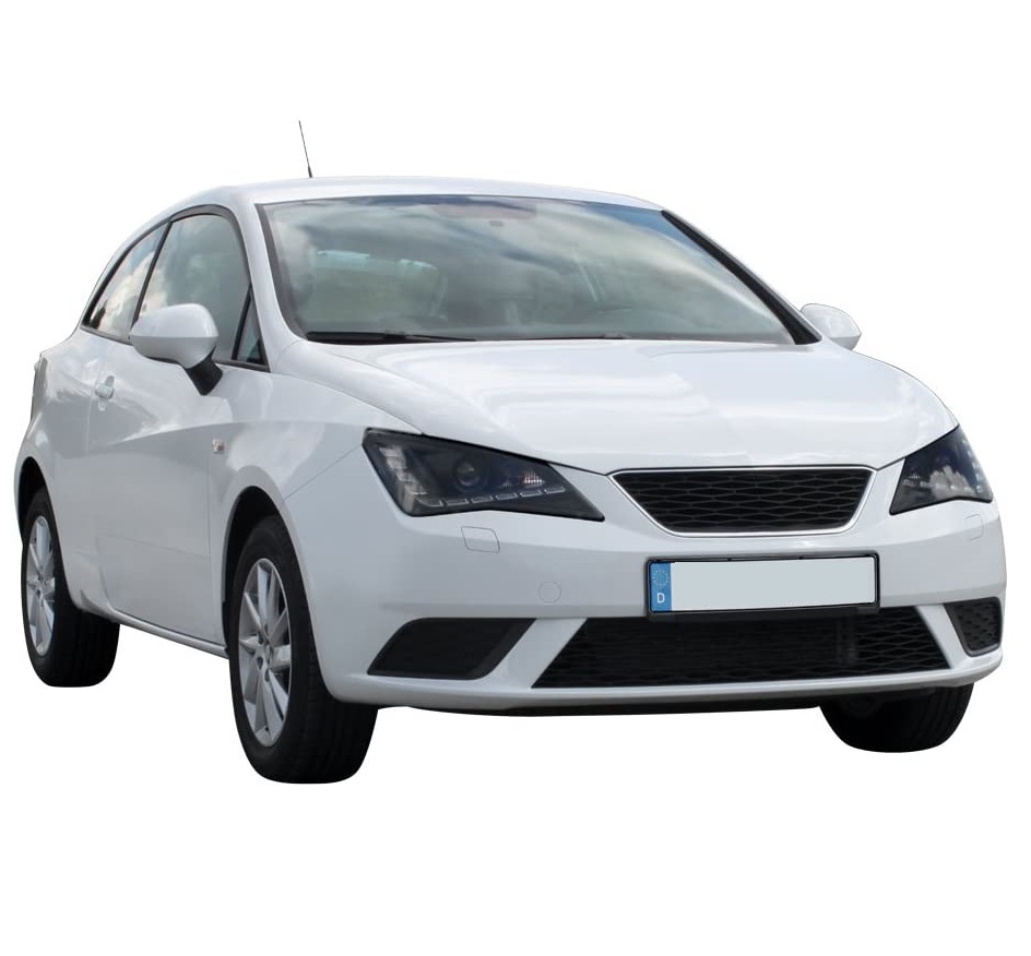 LED TAGFAHRLICHT Scheinwerfer für Seat Ibiza 6J 12+ Facelift schwarz