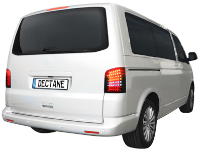 LED Rückleuchten für VW T5 BUS 03-15 inkl. Facelift schwarz rauch