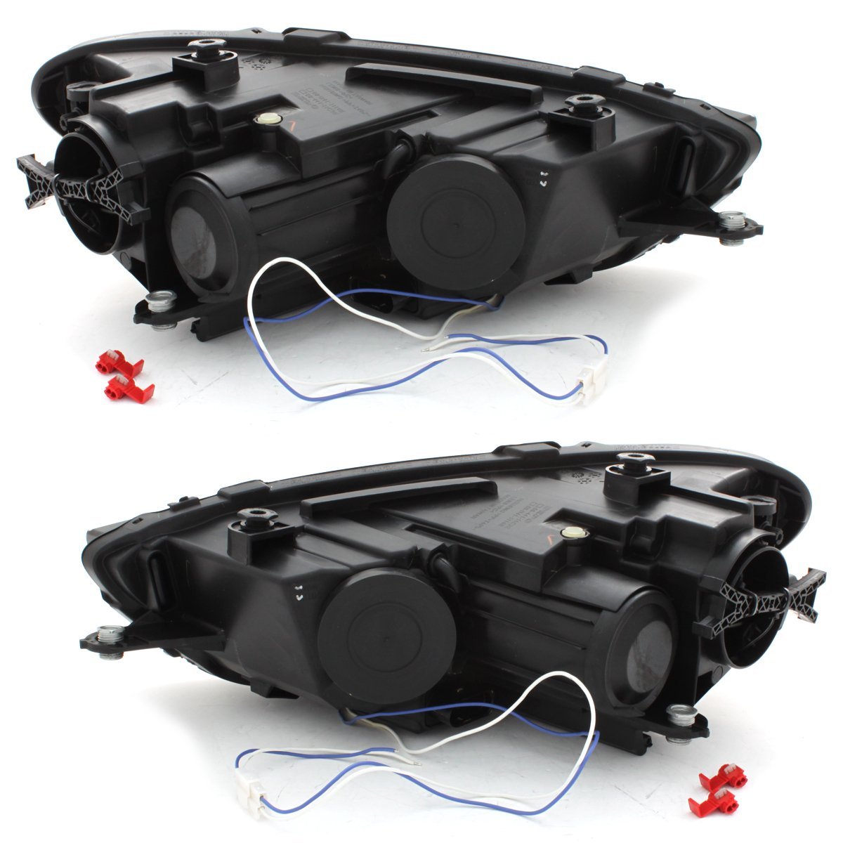 Scheinwerfer für VW Scirocco 3 08-14 Tagfahrlicht-Optik schwarz Depo
