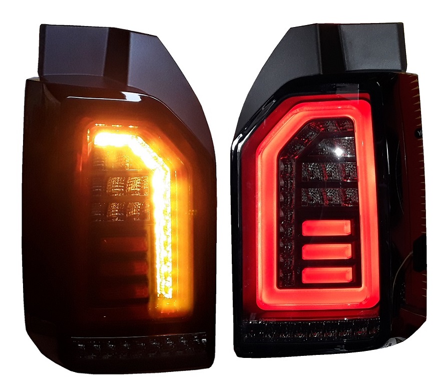Voll LED Rückleuchten für VW T6 2015-2019 schwarz rot