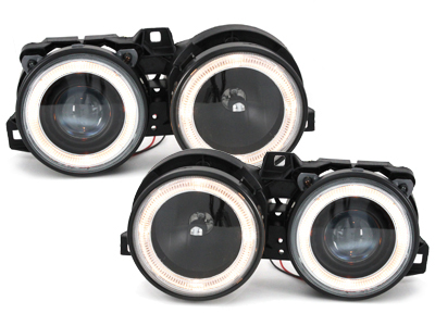 Angel Eyes Scheinwerfer für BMW 3er E30 82-94 schwarz