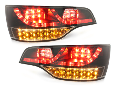 LED Rückleuchten für Audi Q7 05-09 schwarz Klarglas
