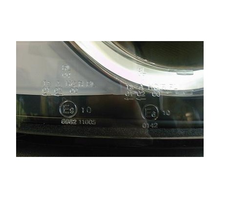 Light-Tube Scheinwerfer für Audi A4 8E B6 01-04 schwarz