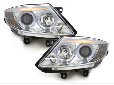 LED Angel Eyes Scheinwerfer für BMW Z4 02-08 chrom