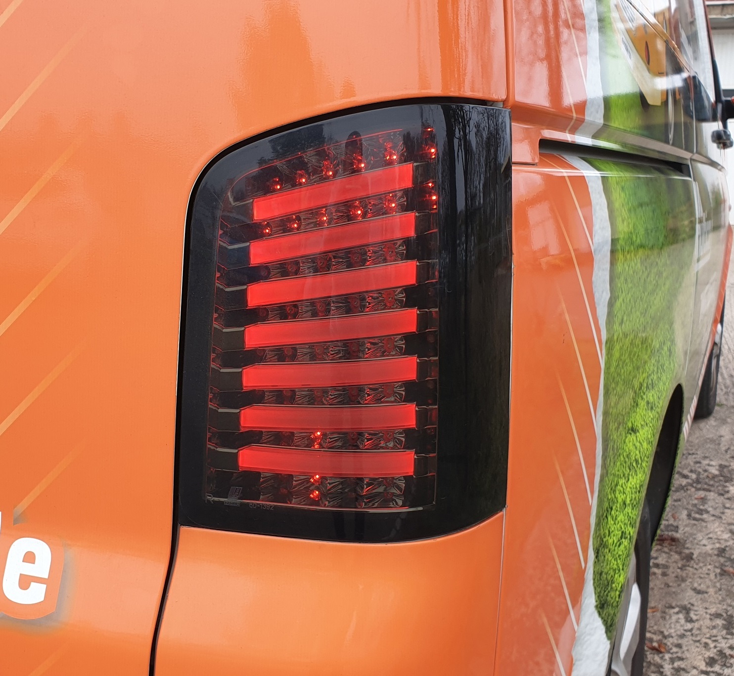 LED Rückleuchten für VW T5 BUS 03-15 inkl. Facelift schwarz rauch