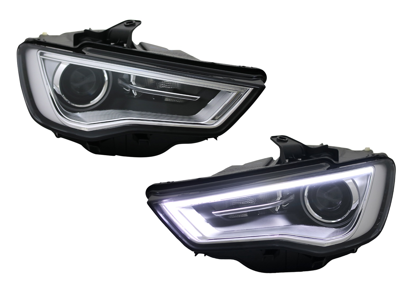 Led Tagfahrlicht Scheinwerfer für AUDI A3 8V 12-16 chrom Depo