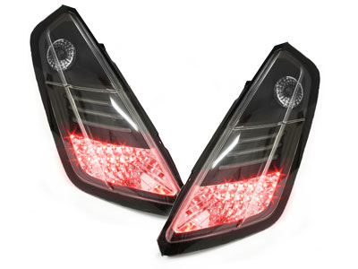 LED Rückleuchten für Fiat Grande Punto 05-10 schwarz Klarglas
