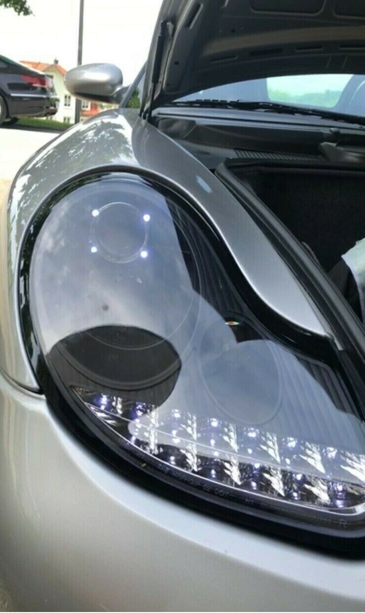 RHD headlights for Porsche 911 / 996 96-04 led positionlight led indicator black