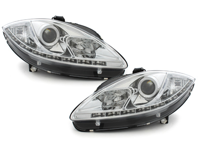 LED TAGFAHRLICHT Scheinwerfer Seat Leon 1P / Altea 05-09 chrom