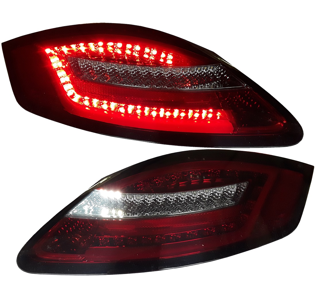Lightbar LED Rückleuchten rot-rauch für Porsche Boxster 987/Cayman