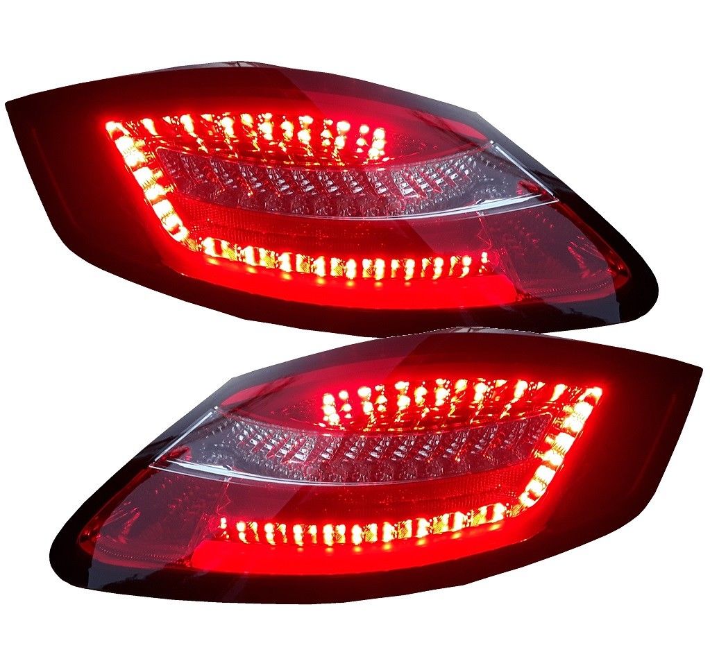 Lightbar LED Rückleuchten rot klar für Porsche Boxster 987/Cayman