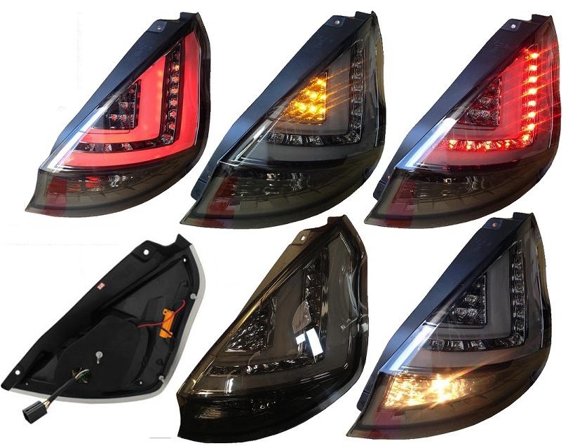 LED Rückleuchten für Ford Fiesta JA8 MK7 08-12 smoke rauch