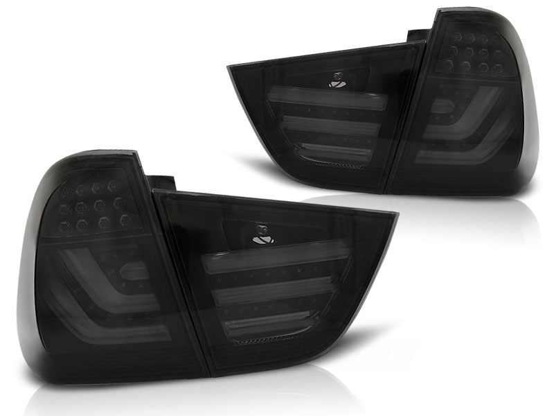 Lightbar Led Rückleuchten schwarz rauch für BMW E91 3er Touring 09-12 LCI