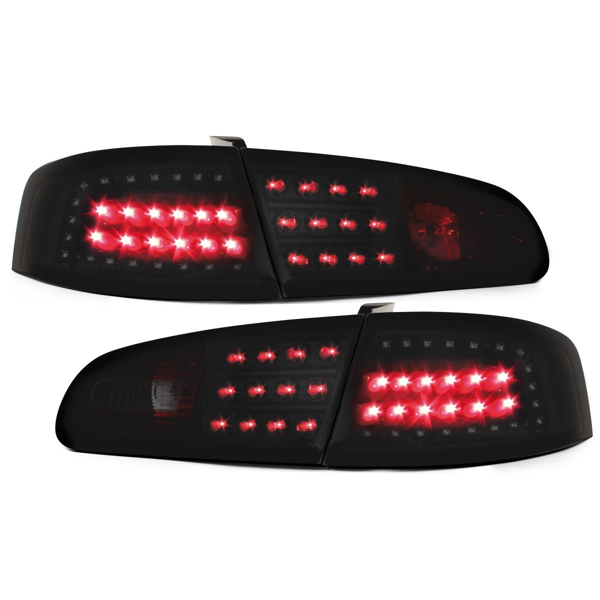 LITEC LED Rückleuchten für Seat Ibiza 6L 02-08 black/smoke schwarz