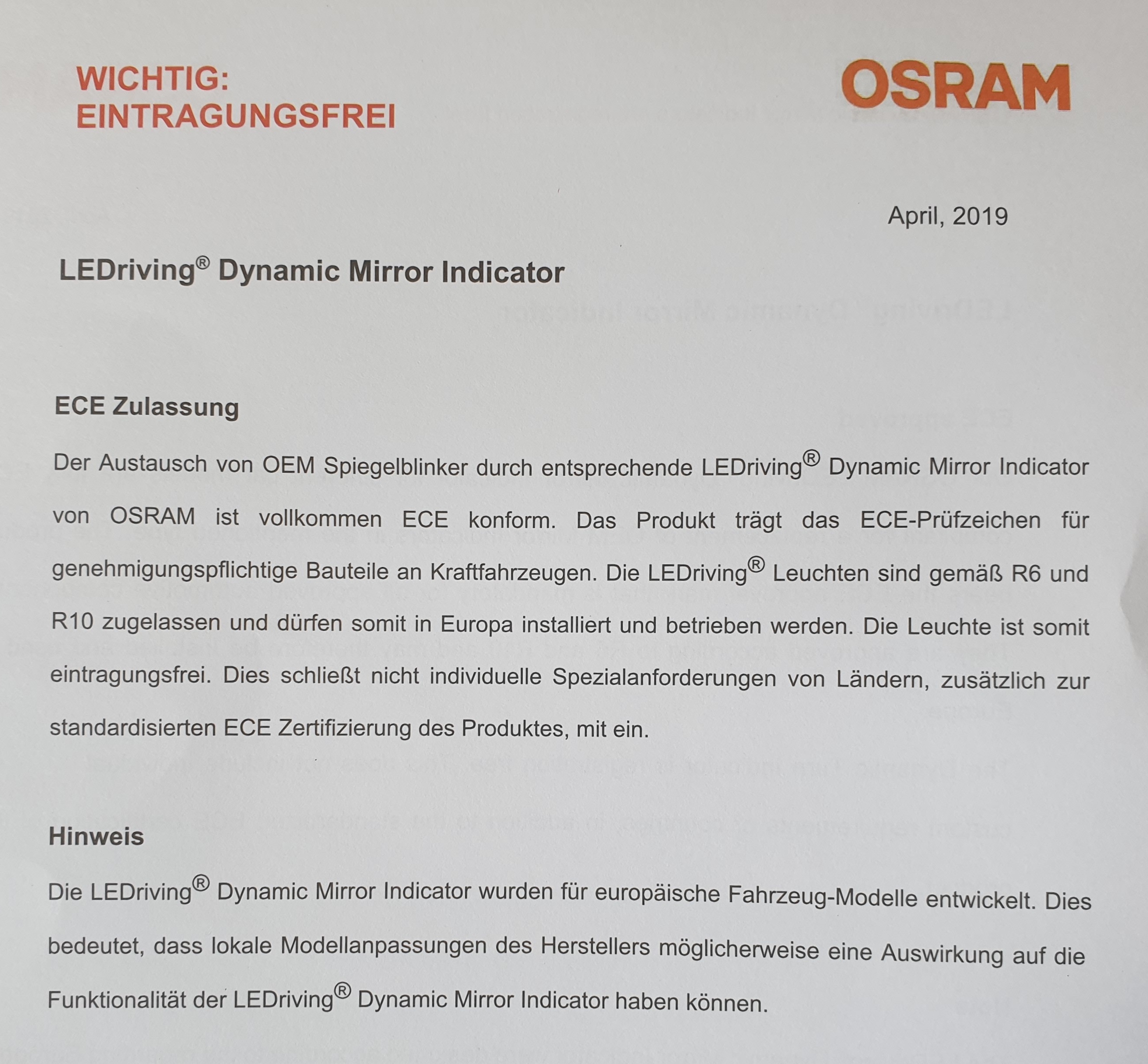 OSRAM Dynamischer LED Spiegelblinker für Seat Leon 5F Laufblinker BLACK-EDITION