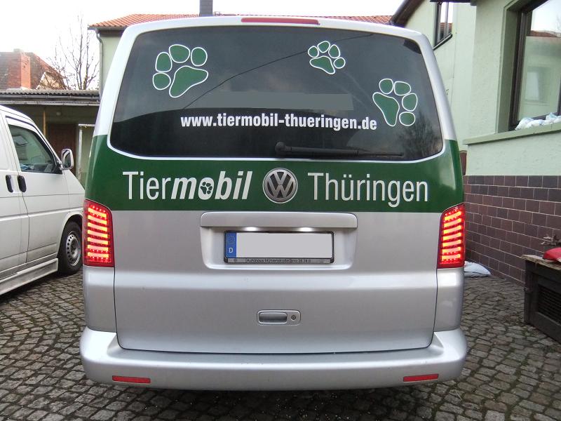 LED Rückleuchten für VW T5 2003- inkl. Facelift rot klar
