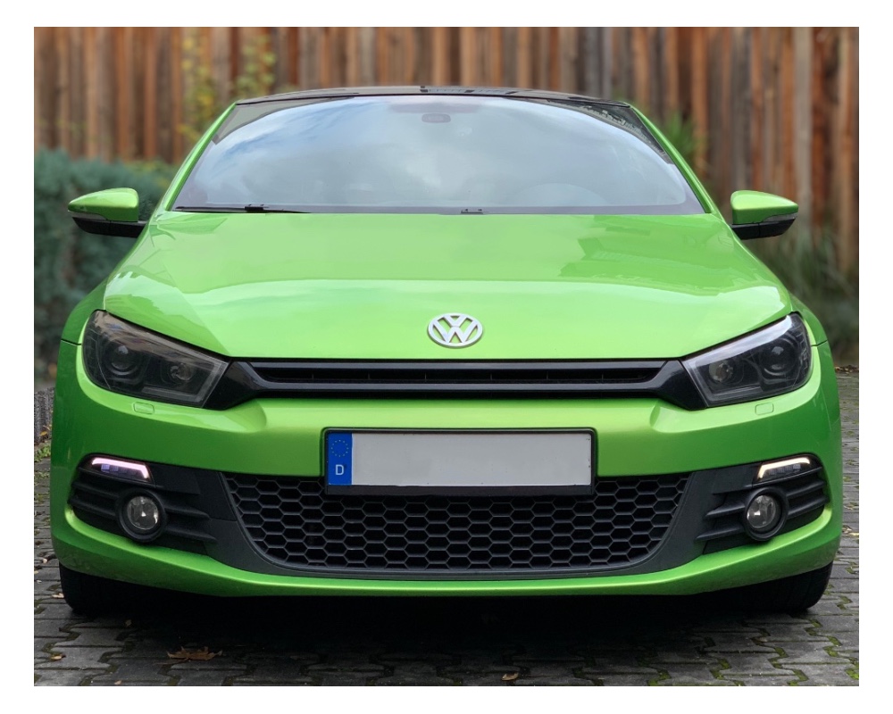 Tagfahrlicht Scheinwerfer schwarz mit dynamischem Blinker für VW Scirocco 3 III 08-14 Halogen