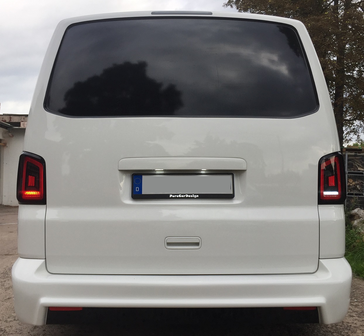 Voll LED Rückleuchten für VW T5 2003-2015 schwarz rot