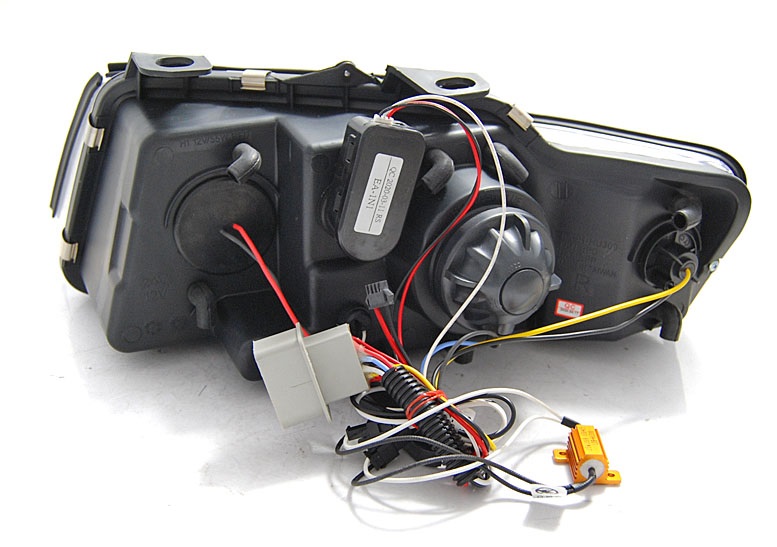 Scheinwerfer für AUDI A4 B6 8E Cabrio 02-05 Tagfahrlicht-Optik chrom