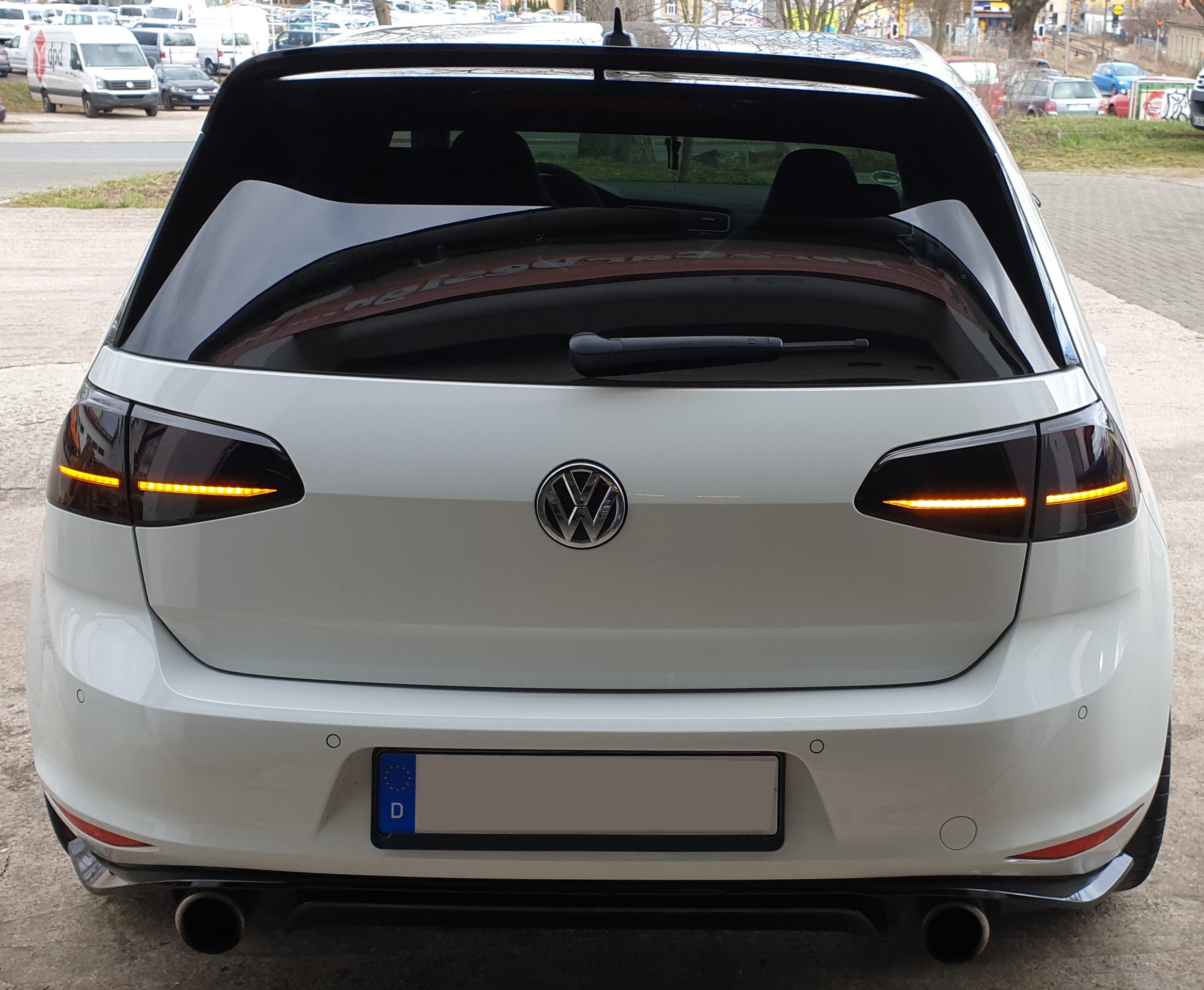 LED Rückleuchten für VW Golf 7 2017-2019 dynamischer LED Blinker schwarz Litec