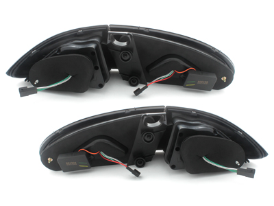 carDNA LED Rückleuchten für Seat Leon 1P 05-08 black/smoke schwarz