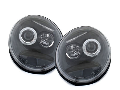 Angel Eyes Scheinwerfer für VW New Beetle 1997-2005 schwarz black