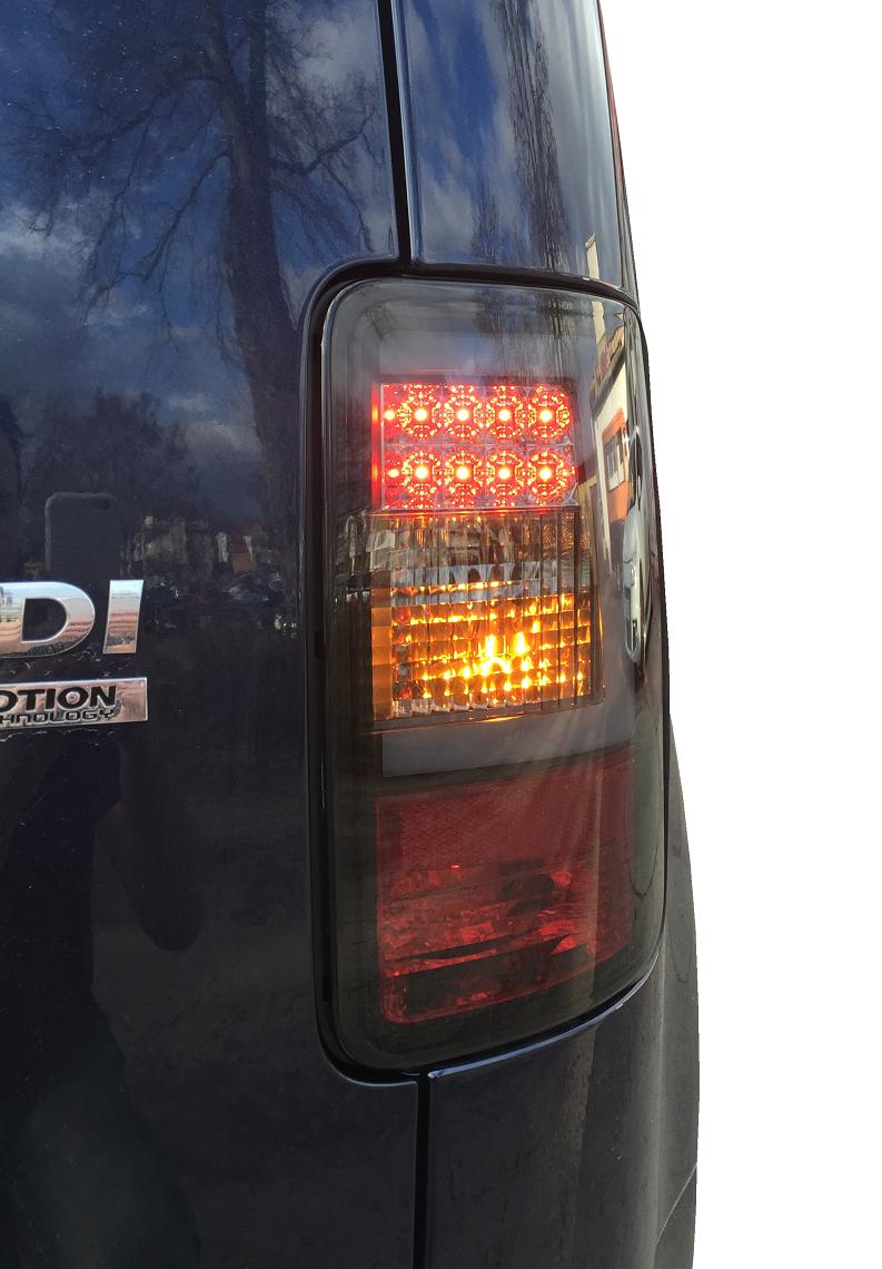 LED Rückleuchten für VW Caddy Bj. 03-15 schwarz black LIGHTBAR