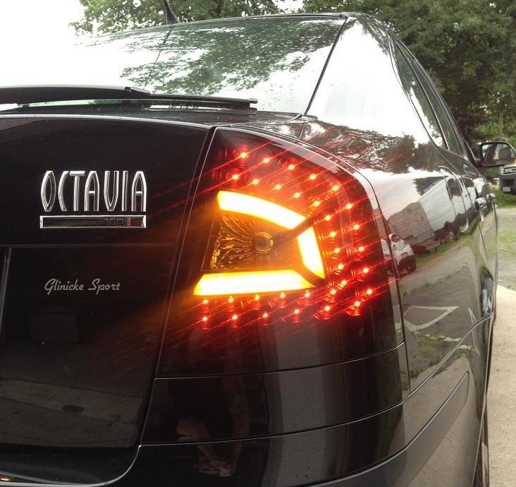 LED Rückleuchten für Skoda Octavia 1Z Limousine 04-13 schwarz