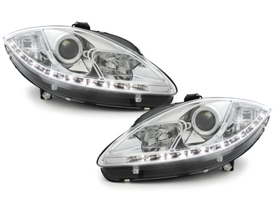 LED TAGFAHRLICHT Scheinwerfer Seat Leon 1P / Altea 05-09 chrom