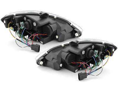Scheinwerfer Seat Altea / XL 09-12 Tagfahrlicht-Optik schwarz