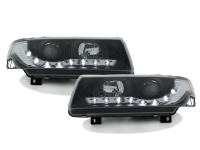 Scheinwerfer für VW Passat 35i 93-96 Tagfahrlicht-Optik schwarz