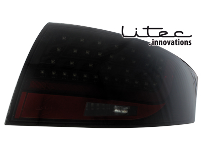 LITEC LED Rückleuchten für Audi TT 8N 98-05 schwarz tiefschwarz