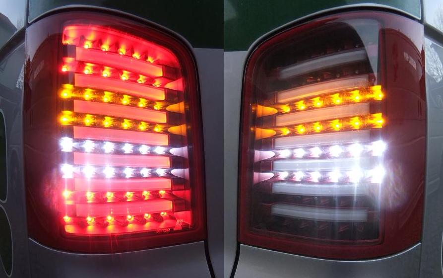 LED Rückleuchten für VW T5 2003- inkl. Facelift rot klar