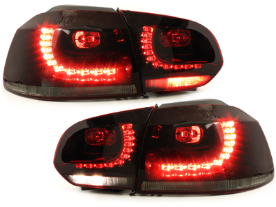 LED Rückleuchten für VW Golf VI 6 08-12 rot smoke