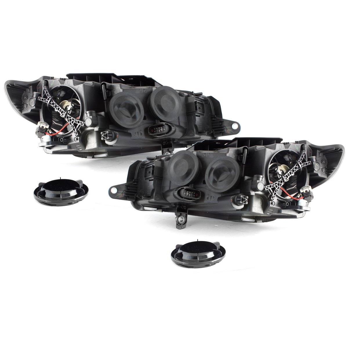Scheinwerfer für VW Passat CC 08-12 schwarz Tagfahrlicht-Optik
