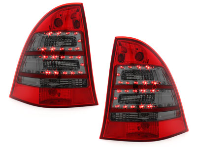 LED Rückleuchten für Mercedes Benz C-Klasse W203 00-07 rot-rauch