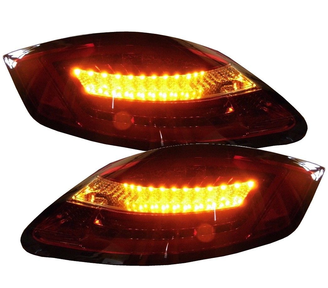 Lightbar LED Rückleuchten rot klar für Porsche Boxster 987/Cayman