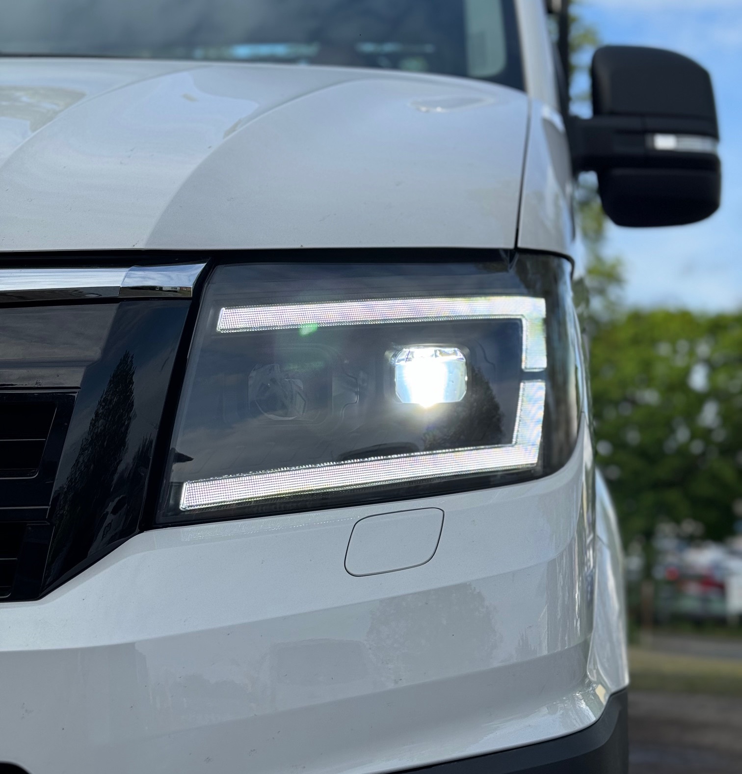 LED Tagfahrlicht Scheinwerfer schwarz für MAN TGE ab 2017 dynamischer Led Blinker