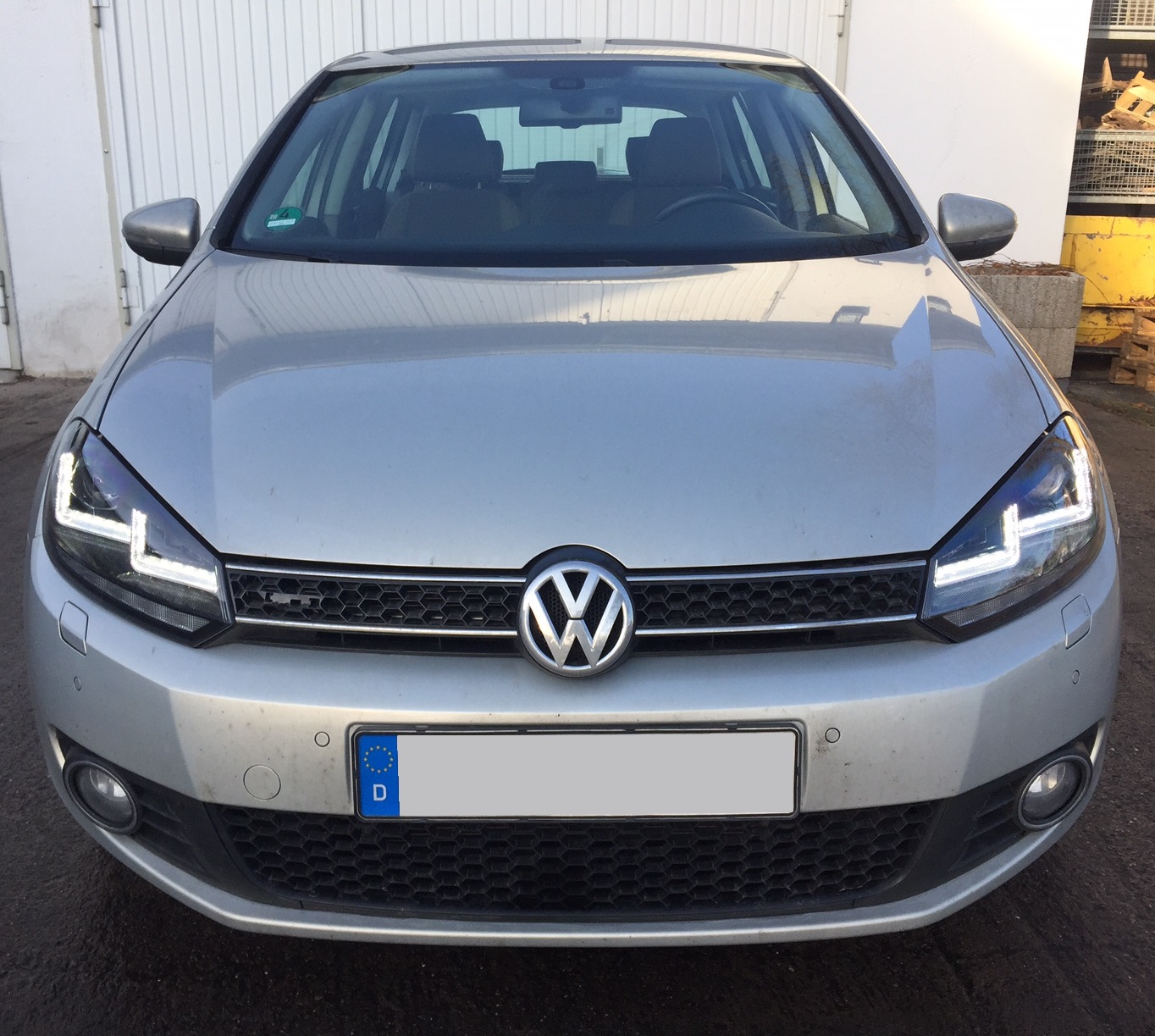 OSRAM XENARC Xenon Tagfahrlicht Scheinwerfer schwarz für VW GOLF 6 für HALOGEN
