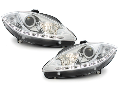 LED TAGFAHRLICHT Scheinwerfer Seat Leon 1P / Altea 05-09 chrom