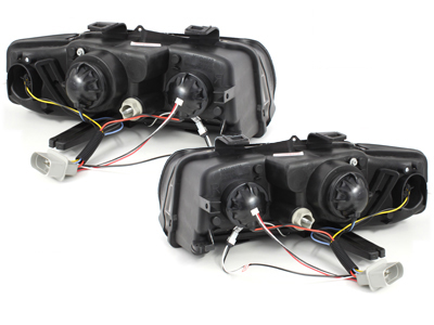 Scheinwerfer für AUDI A6 4B 01-04 Facelift Tagfahrlicht-Optik chrom