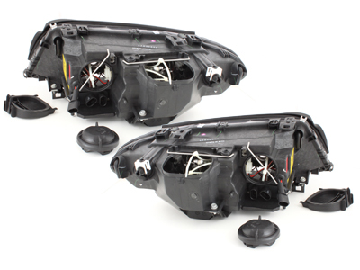 Angel Eyes Scheinwerfer für BMW E46 Coupe und Cabrio 03-06 schwarz Depo