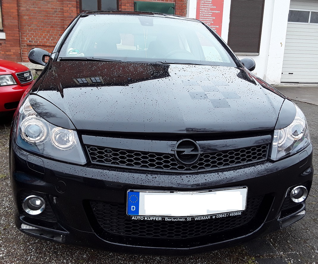 Angel Eyes Standlicht Scheinwerfer für Opel Astra H 04-09 schwarz