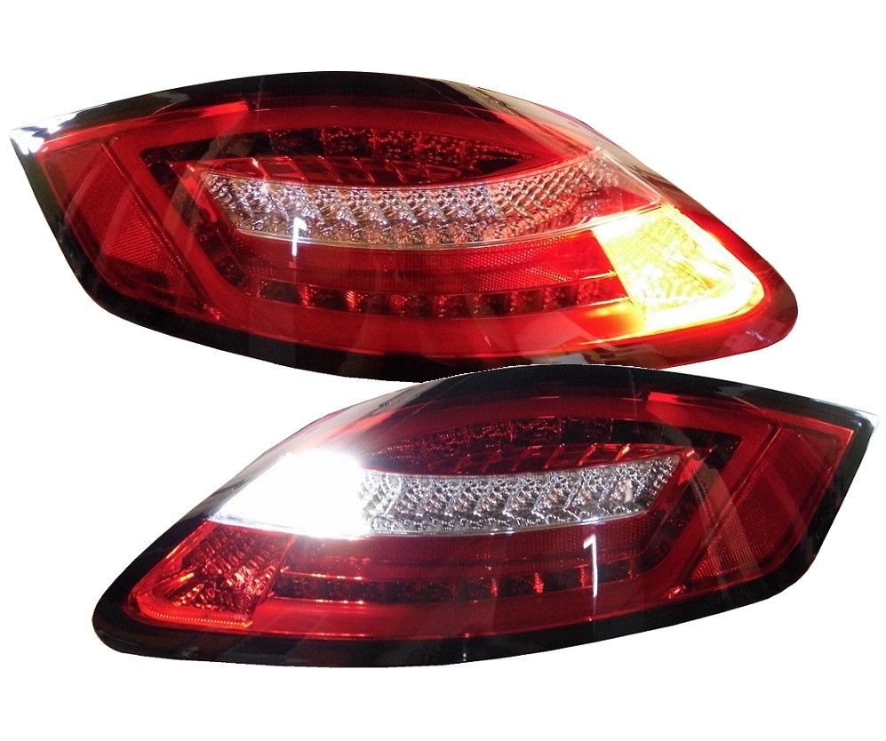 Lightbar LED Rückleuchten rot klar für Porsche Boxster 987/Cayman