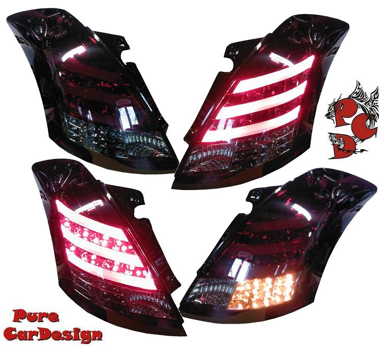 LED Rückleuchten für Suzuki Swift FZ NZ 10-17 rot smoke Led Blinker