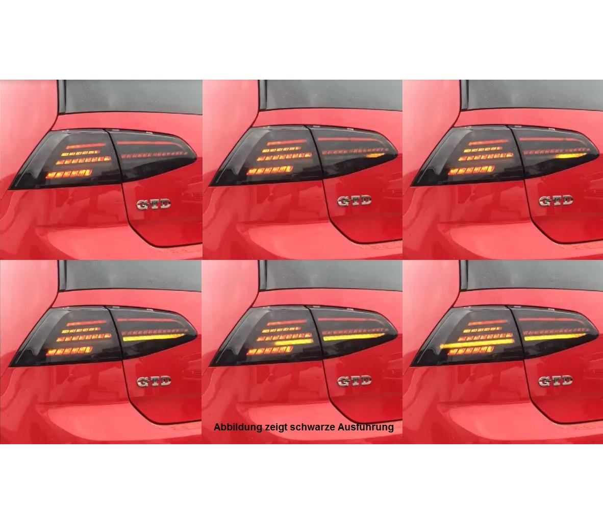 LED Rückleuchten für VW Golf 7 2013-2017 dynamischer LED Blinker rot smoke Litec