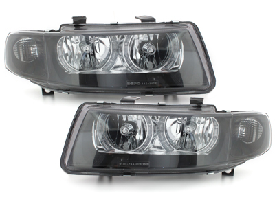 Angel Eyes Scheinwerfer Seat Leon Toledo 1M 99-04 schwarz Depo