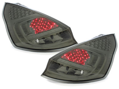 LED Rückleuchten für Ford Fiesta MK 7 08-12 smoke rauch Depo