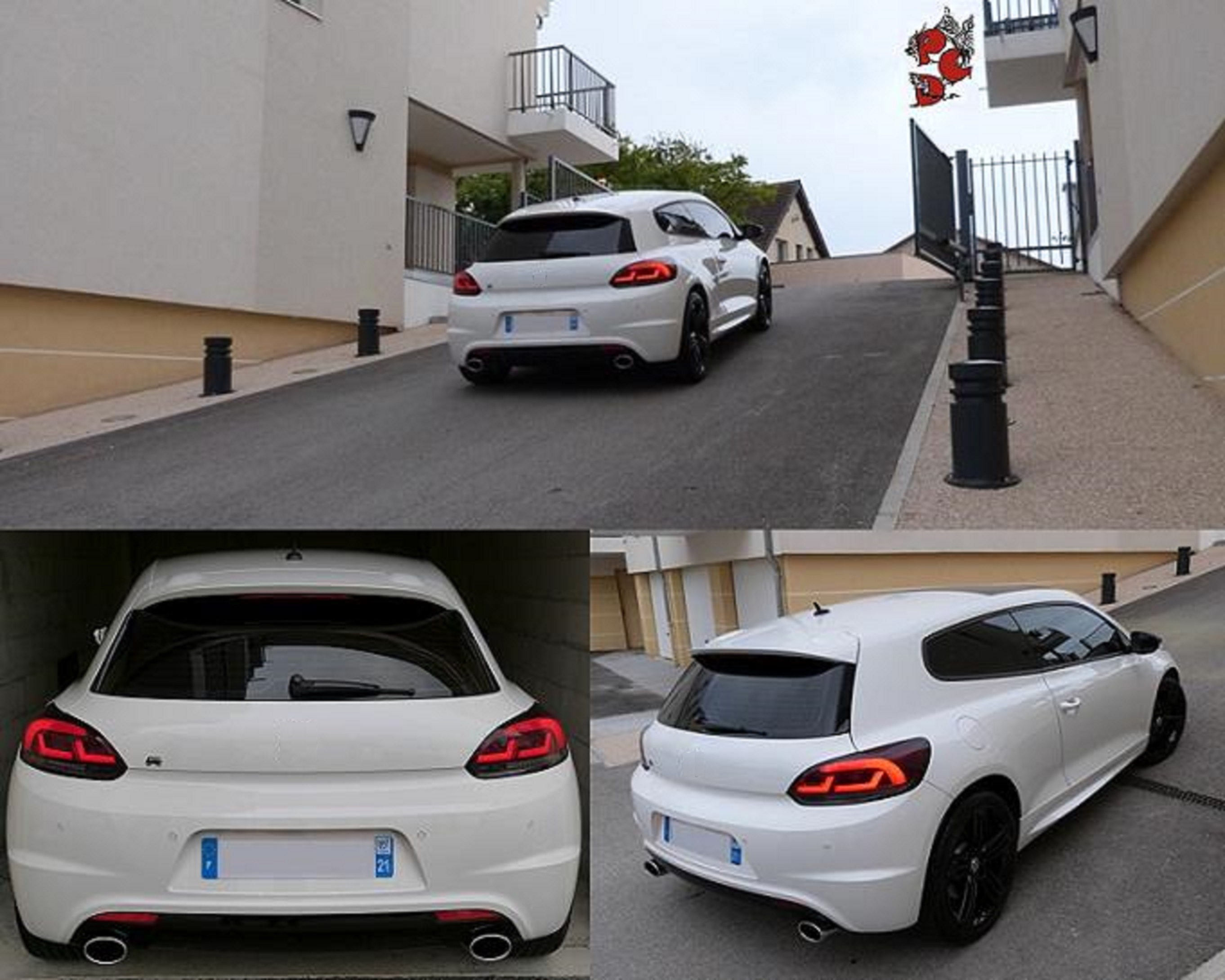 LED Rückleuchten rot rauch mit dynamischem Blinker für VW SCIROCCO 08-14